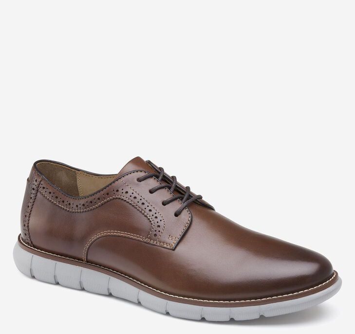 Johnston & Murphy Holden Plain Toe Oxfordskor Herr - Bruna Finskor [NX9123658]